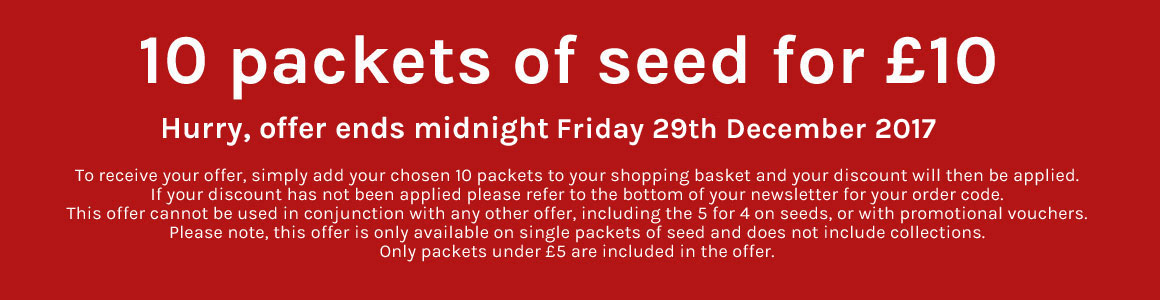 10 packets of seed for £10