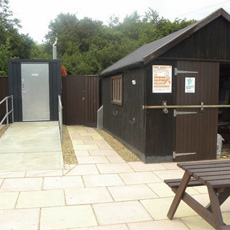 The grants paid for the entire landscaping of the area creating full disabled access to the toilet and meeting shed