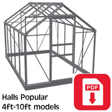 Halls Popular Greenhouse Assembly Guide 