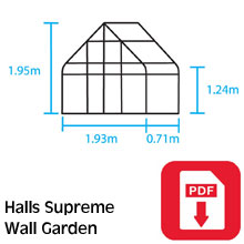 Halls Supreme Wall Greenhouse Assembly Guide