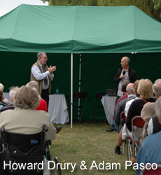 Howard Drury and Adam Pasco in action at Gardeners' Question Time