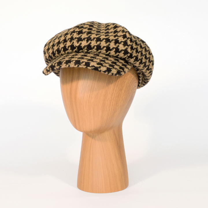 Image of The Tatton Hat - Giant Black Houndstooth