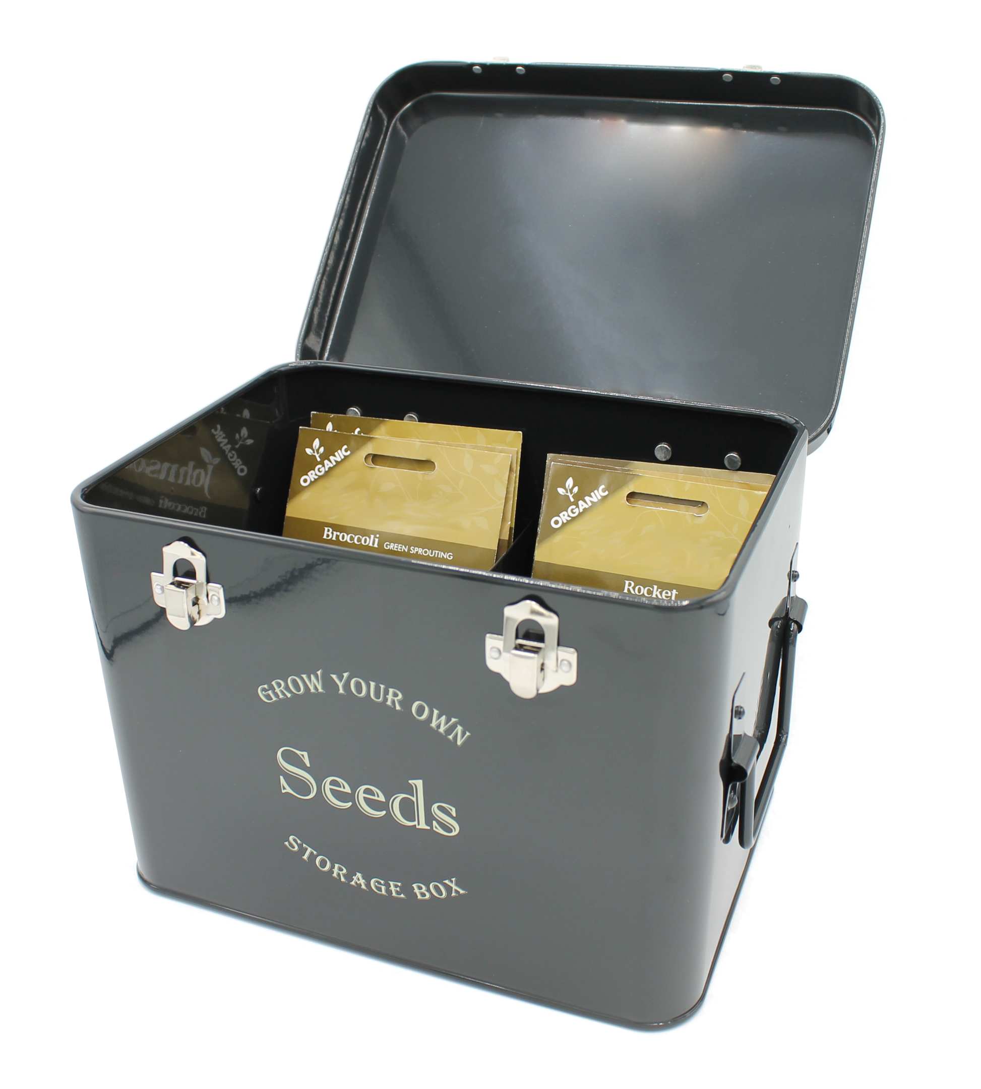 Seed Packet Storage Tin 'Stone' 