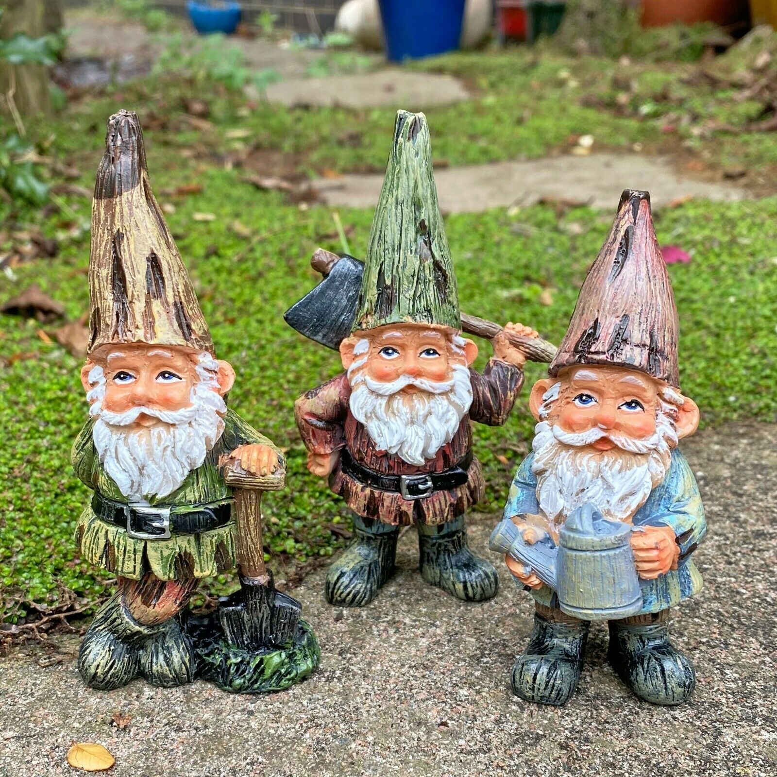 Garden Gnomes Funny Outdoor Gnome Statues Crafts Garden Decor Funny Lawn  Yard | eBay