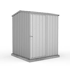 Absco Premier 5' x 5' Reverse Apex Roof Outdoor Metal Garden Storage Shed - 2 Colours Available