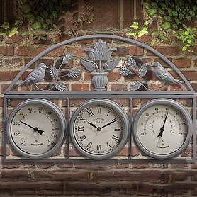 Garden Wall Clock - Grey