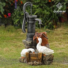 Duck & Barrel Pump Garden Water Feature