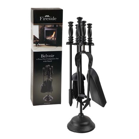 JVL Belvoir 4 Piece Companion Set with Stand
