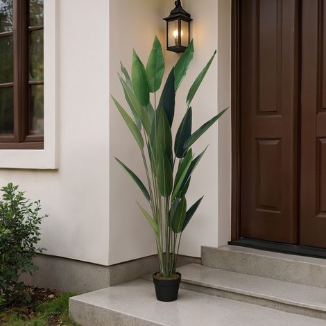 180cm Artificial Bird of Paradise Plant Fake Tropical Tree in Pot