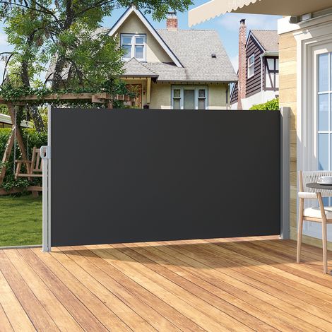 3x1.6m Waterproof Retractable Awning – Outdoor Privacy Side Cover