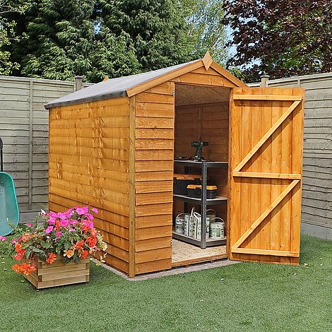8 X 6 Waltons Ultra Value Overlap Apex Garden Shed Without Windows