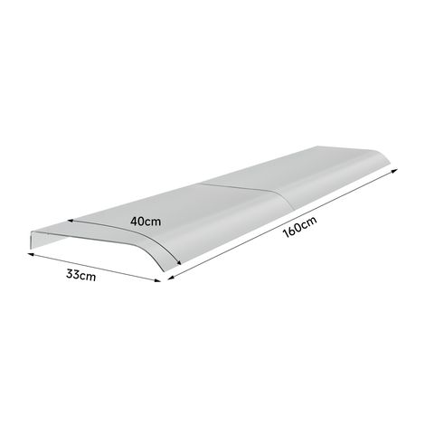 Arched Frosted Awning Canopy 1.6m