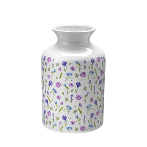 Ceramic Wildflower Print Vase (H23.5cm x D15cm)