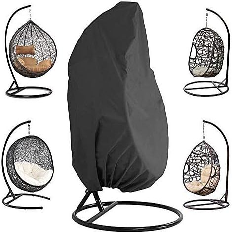 Premium Guard Outdoor Hanging Chair Cover - Large/Black