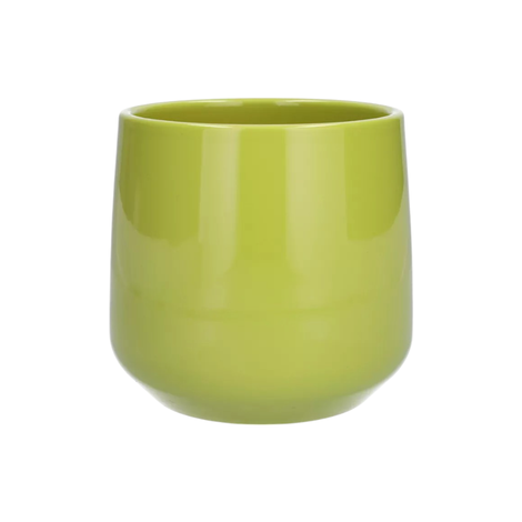Apple Green Ceramic Indoor Plant Pot - H13.5cm