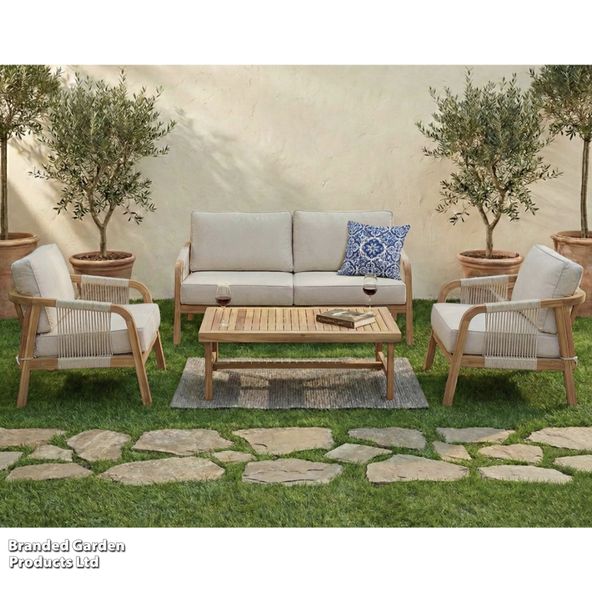 Garden Gear - Acacia Aspen 4 Person Luxury Lounge Set