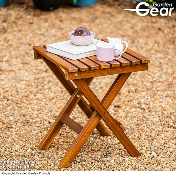 Garden Gear - Acacia Folding Side Table