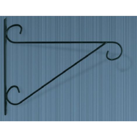 Large Bulldog Bracket - Steel Hanging Basket Holder - Steel - W38 cm - Black