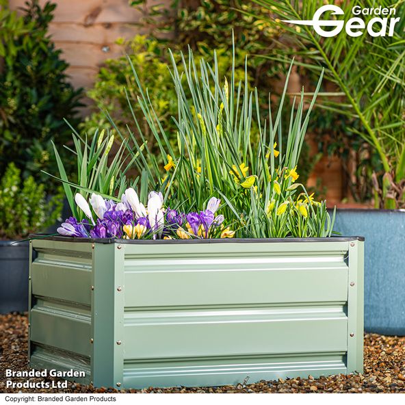 Garden Gear - Metal Raised Garden Bed Green