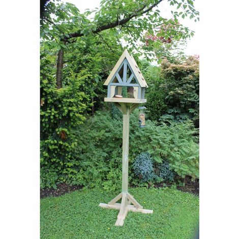 Cottage Bird Table - Timber - L41 x W41 x H192 cm - Partially Assembled