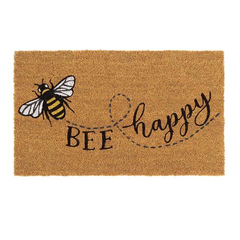My Mat Printed Coir Bee Happy 45X75