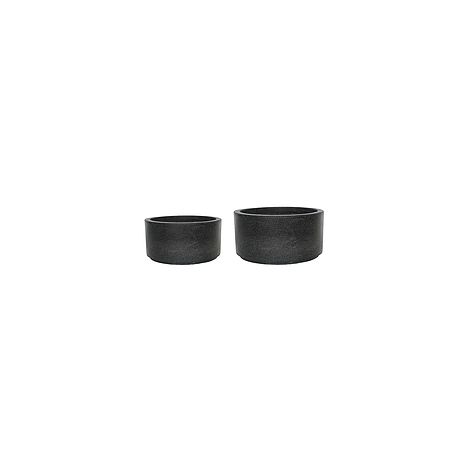 Catania Anthracite Terrazzo Set of 2 Cylinder Bowls