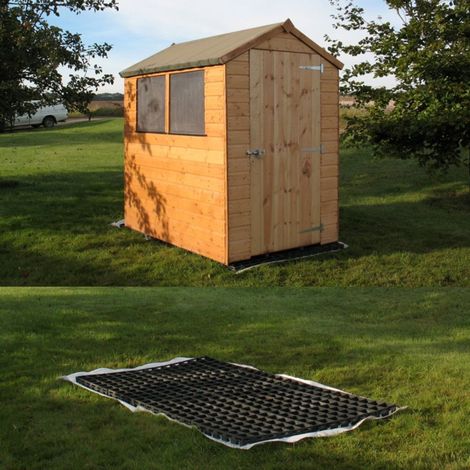Ecobase Fastfit Shed Base Kit 12x8ft Garden Buildings - supports 240 tonnes/m2 - includes heavy duty membrane and delivery