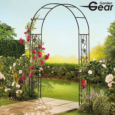 Garden Gear 2 2m Metal Arch, Metal Garden Trellis And Arches