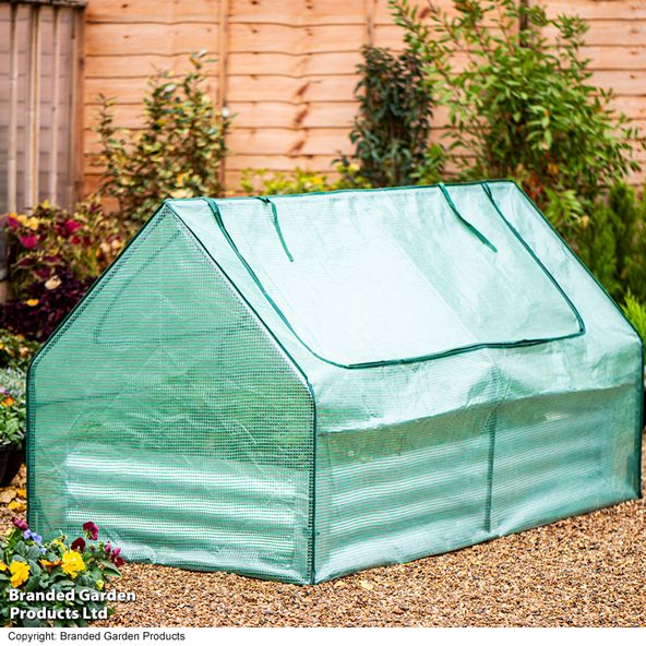 Garden Gear - Galvanised Metal Raised Bed with Greenhouse Cover