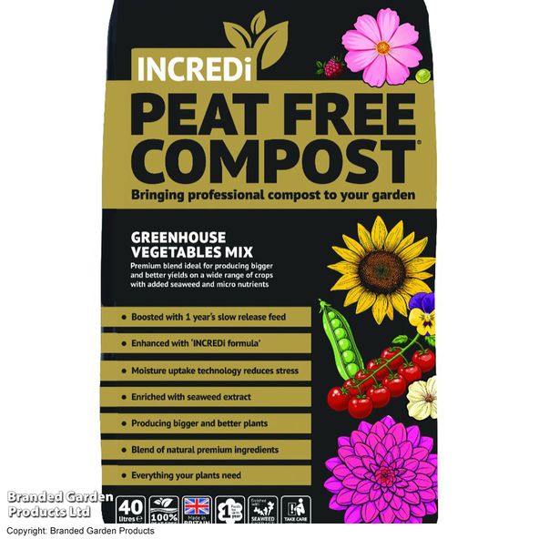 INCREDi PeatFree Premium Greenhouse Vegetable Compost