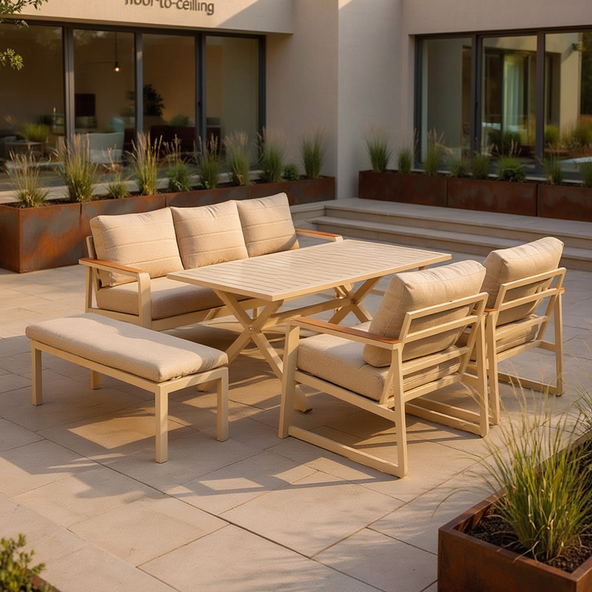 Garden Gear - Seville Luxury Aluminium Sofa Set