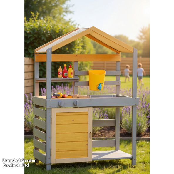 Garden Gear - Children's Mud Kitchen with Roof