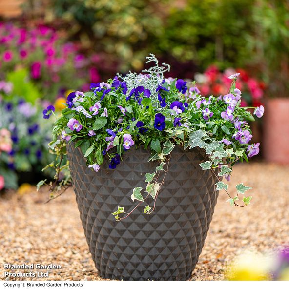 Garden Gear - Slate Grey Diamond Planter