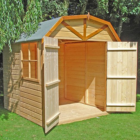 6'9 x 6'6 shire barn double door shed - what shed