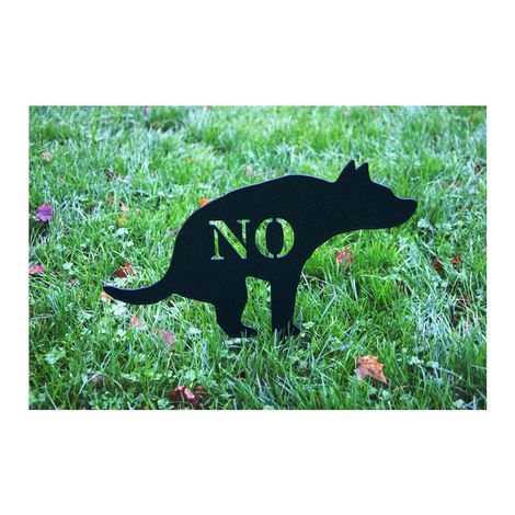 Dog - Garden Ornament - Solid Steel - W34.3 x H25.4 cm - Black