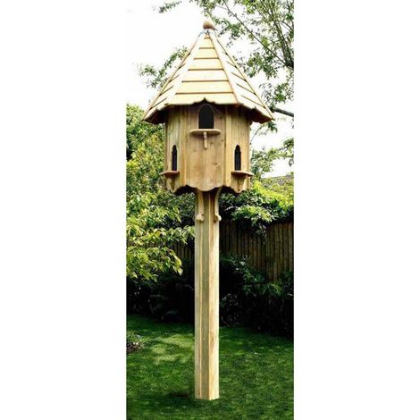 Nayland Natural Dovecotes Six Nest - Pressure Treated Timber - L65.5 x W65.5 x H330 cm