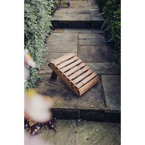 Valley Footstool - Timber - L50 x W30 x H30 cm - Garden Furniture - Fully Assembled