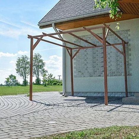 Wooden Garden pergola 3.6 m x 3.3 m