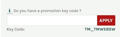 Enter your promotional code here