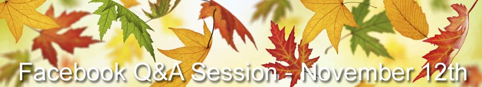 Facebook q&a session - November 12th