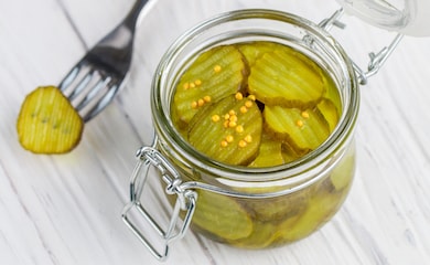 Pickles in a jar