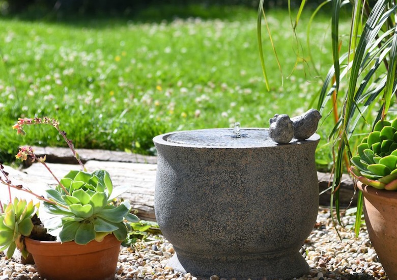 granite effect bird bath from T&M