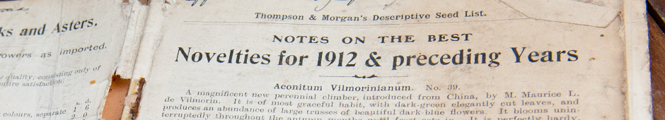 Wanted: Thompson & Morgan 1913 or 1914 Seed Catalogue